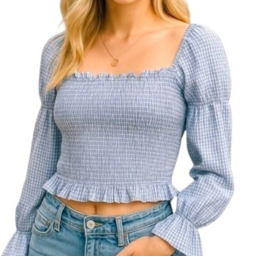 Urban Outfitters Gingham Blouse